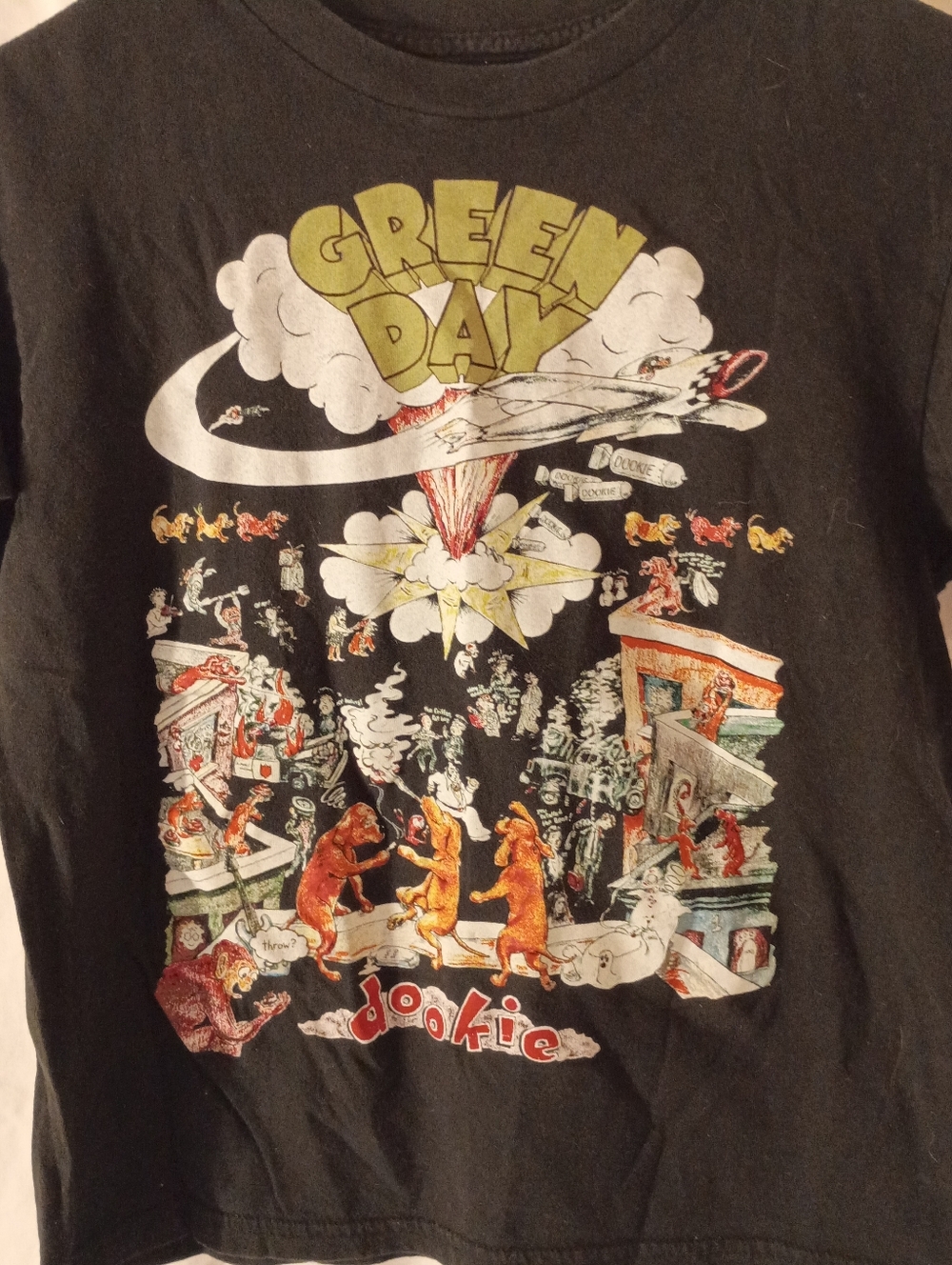 Green Day "Dookie," Black T-shirt, Size Small
